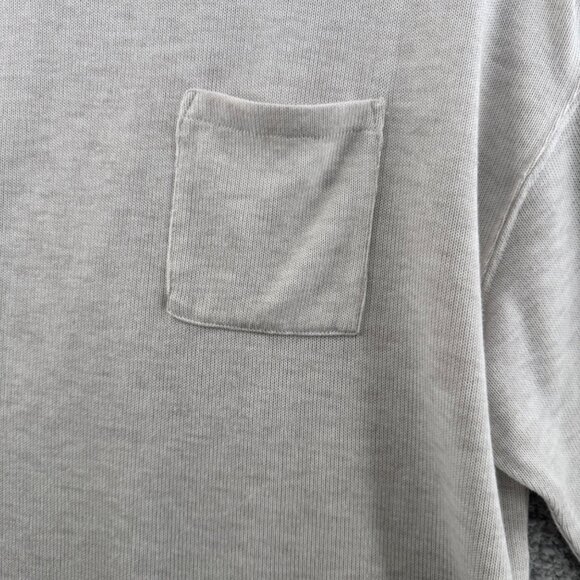 Gentle Fawn Top Breast Pocket Crop Sweater  Heather Bone Size XS - Picture 3 of 7